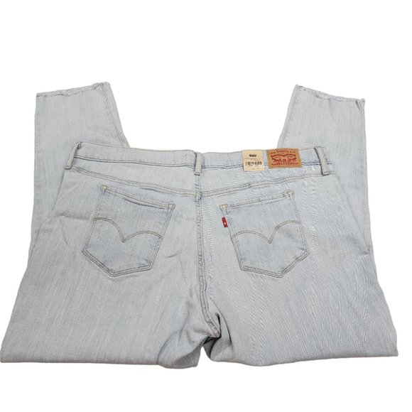 Levis 711 Skinny Jeans 20W M - Womens - Hypersoft - Mid Rise Frayed Bottoms NWT - Picture 4 of 8